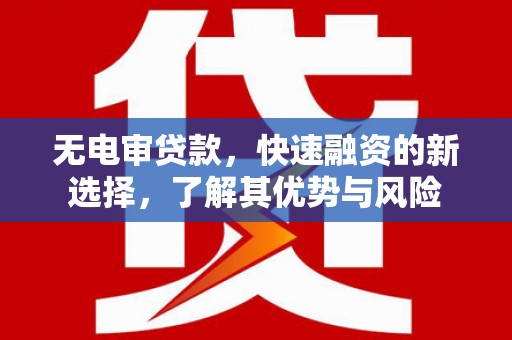 洛川无电审贷款，快速融资的新选择，了解其优势与风险