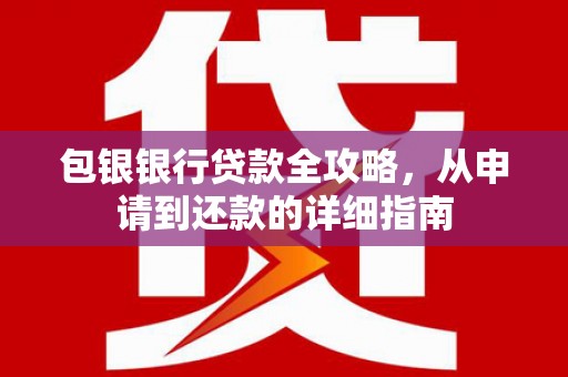 洛川包银银行贷款全攻略，从申请到还款的详细指南