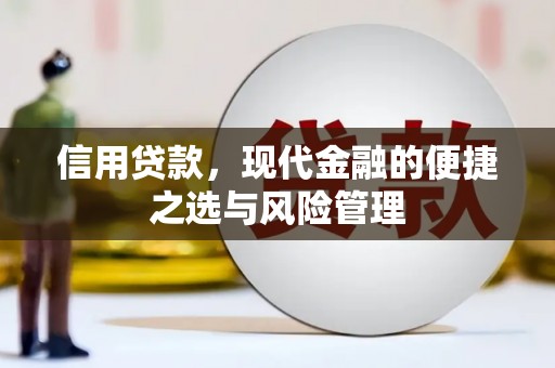 洛川信用贷款，现代金融的便捷之选与风险管理