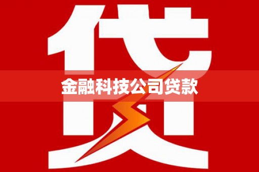洛川金融科技公司贷款