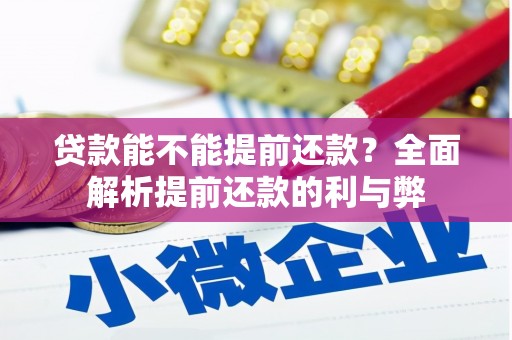 洛川贷款能不能提前还款？全面解析提前还款的利与弊