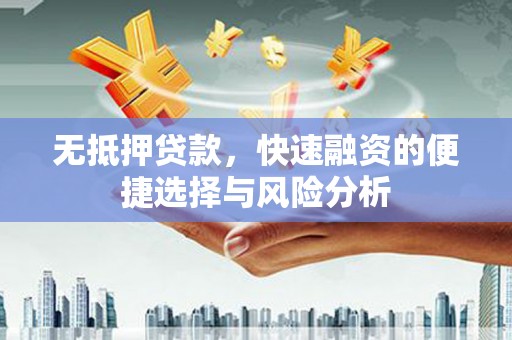 洛川无抵押贷款，快速融资的便捷选择与风险分析