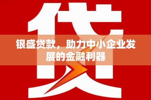 洛川银盛贷款，助力中小企业发展的金融利器