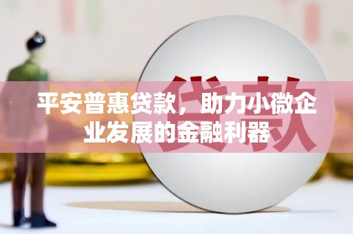 洛川平安普惠贷款，助力小微企业发展的金融利器