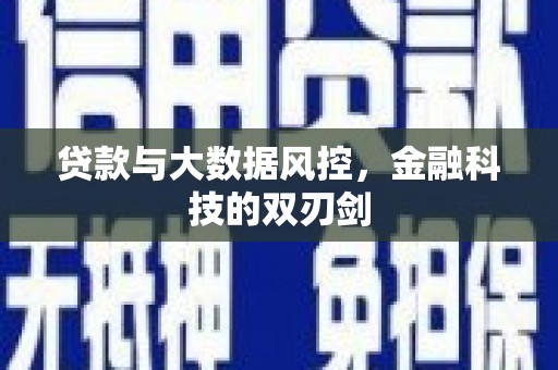 洛川贷款与大数据风控，金融科技的双刃剑