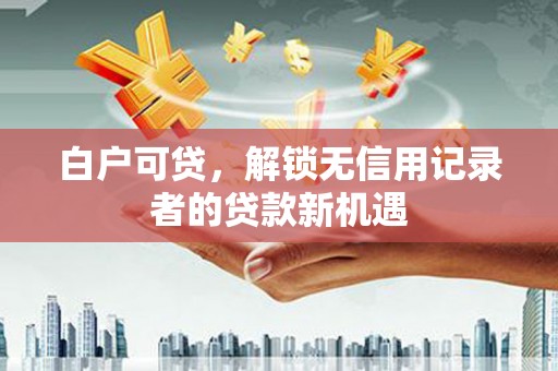 洛川白户可贷，解锁无信用记录者的贷款新机遇