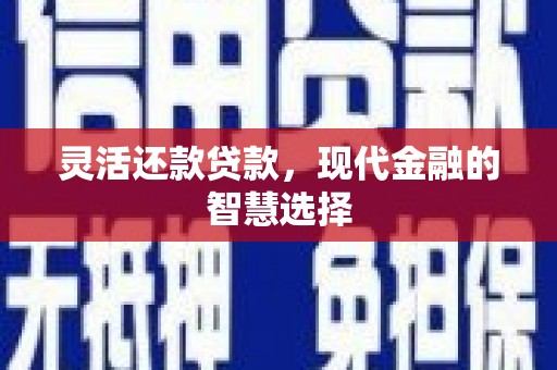洛川灵活还款贷款，现代金融的智慧选择