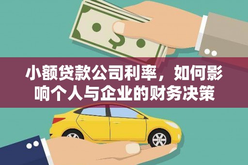 洛川小额贷款公司利率，如何影响个人与企业的财务决策