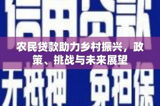 洛川农民贷款助力乡村振兴，政策、挑战与未来展望