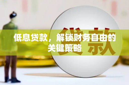 洛川低息贷款，解锁财务自由的关键策略