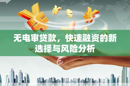 洛川无电审贷款，快速融资的新选择与风险分析