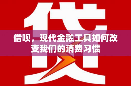 洛川借呗，现代金融工具如何改变我们的消费习惯