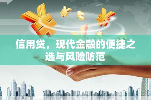 洛川信用贷，现代金融的便捷之选与风险防范