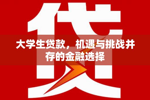 洛川大学生贷款，机遇与挑战并存的金融选择